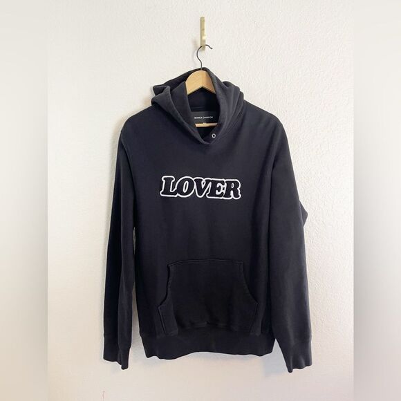 Bianca Chandon Lover Logo Hoodie in black and white. Unisex Large - Picture 4 of 11
